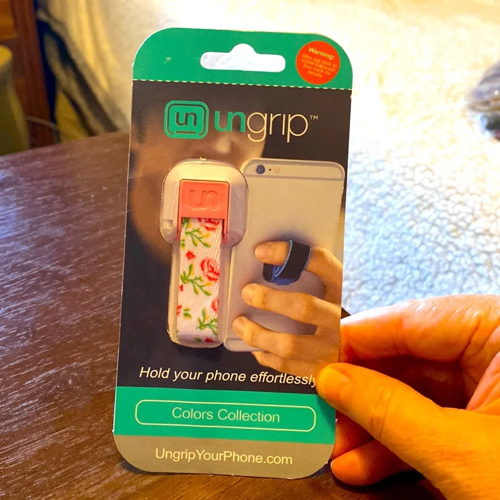 Cell Phone Grip Rose Floral, Iphone 📱 Android NIB!